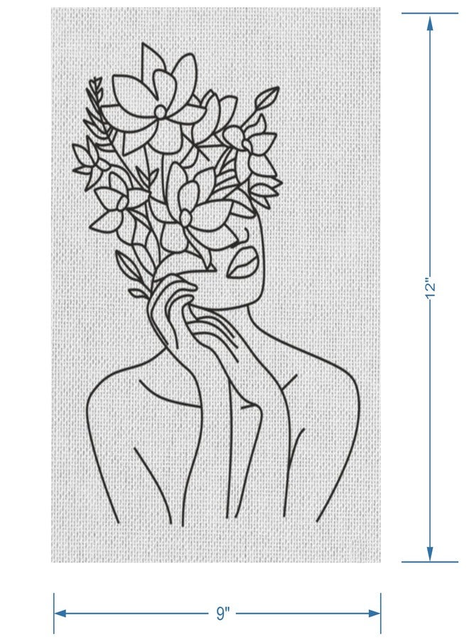 HOBBY INDIA Canvas Painting Board Kit for Kids & Adults | DIY Art & Craft Gift for Boys & Girls | Pre-Designed Indian Handmade Art | Home, Bedroom, Living Room & Office Décor (12 x 9 Inch) (Fl.Girl) - Image 2